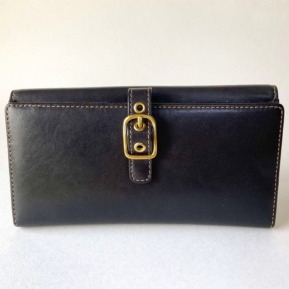 Coach Women’s Wallet - Black Leather